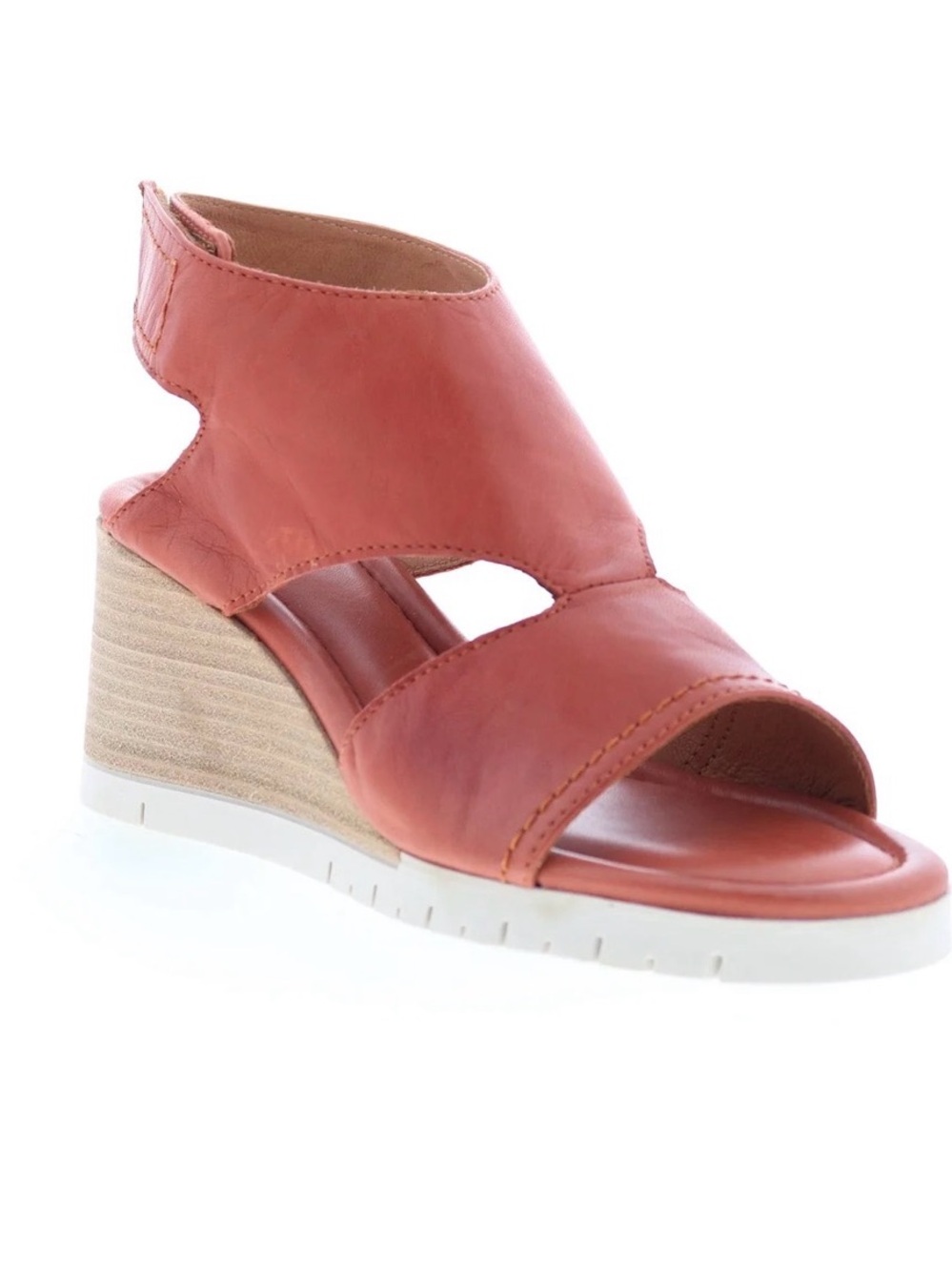 Miz Mooz Women's Brick leather Wedge Sandals EU 39 US 8.5